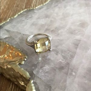 Judith Ripka Citrine Sparkler Ring!